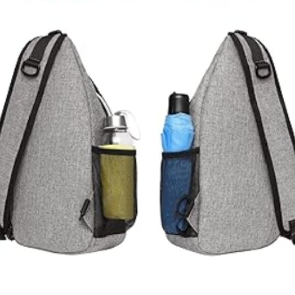 NEW Mosiso Sling Backpack Multipurpose Crossbody Bag in Dark Heather Gray - Picture 5 of 16